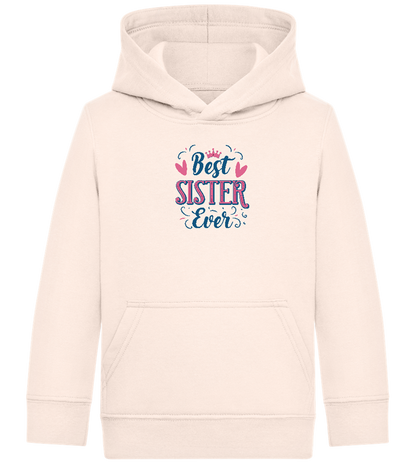 Best Sister Design - Comfort Kids Hoodie_LIGHT PEACH ROSE_front