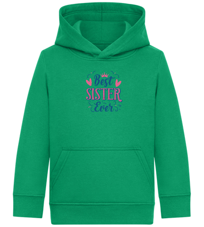 Best Sister Design - Comfort Kids Hoodie_MEADOW GREEN_front