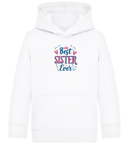 Best Sister Design - Comfort Kids Hoodie_WHITE_front