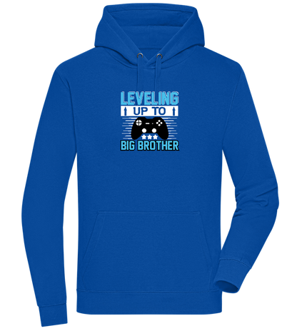 Leveling Up To Big Brother Design - Premium unisex hoodie_ROYAL_front