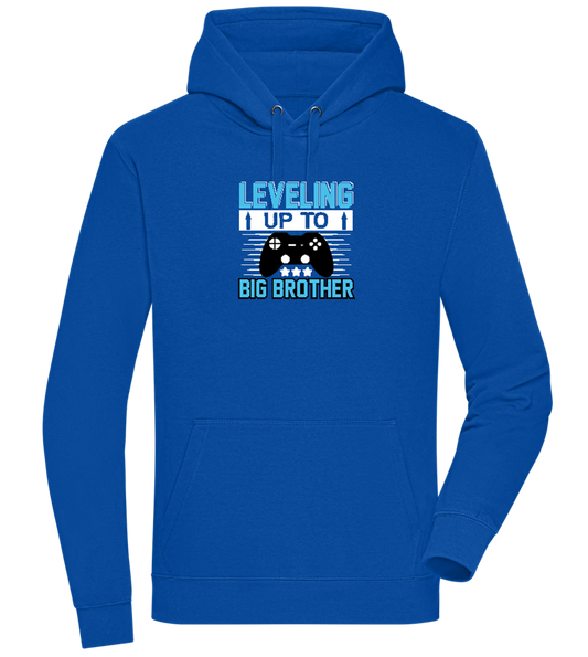 Leveling Up To Big Brother Design - Premium unisex hoodie_ROYAL_front