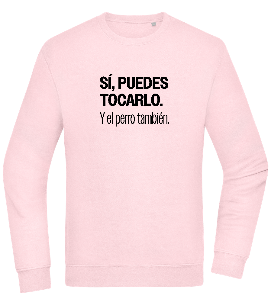 Puedes Rocarlo Design - Comfort Essential Unisex Sweater_LIGHT PEACH ROSE_front