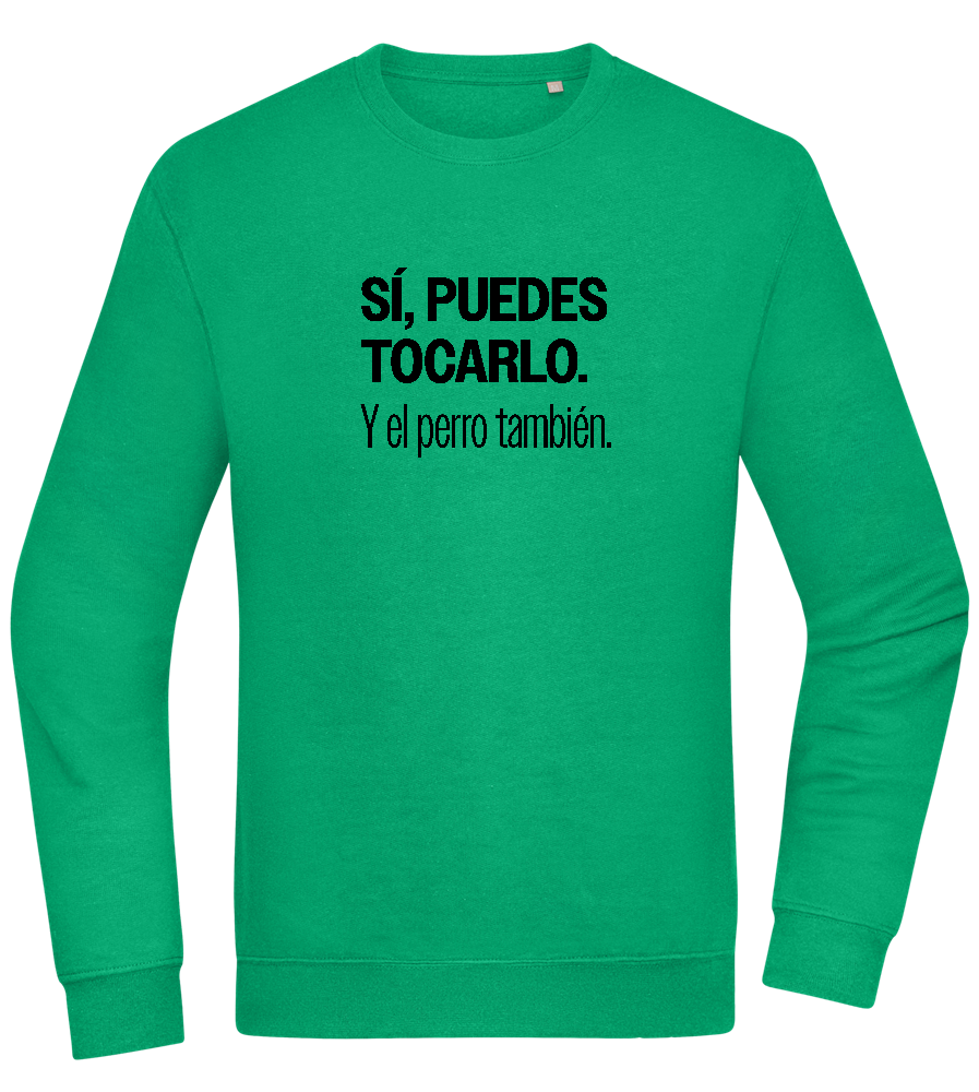 Puedes Rocarlo Design - Comfort Essential Unisex Sweater_MEADOW GREEN_front