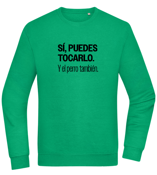 Puedes Rocarlo Design - Comfort Essential Unisex Sweater_MEADOW GREEN_front