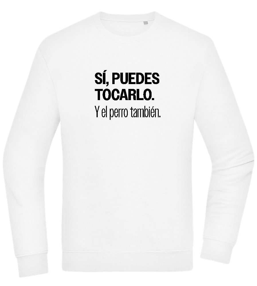 Puedes Rocarlo Design - Comfort Essential Unisex Sweater_WHITE_front