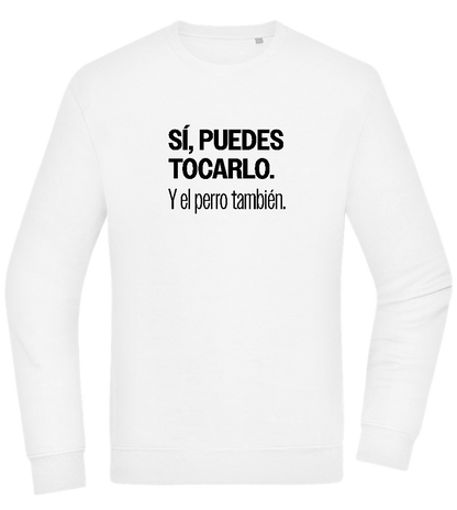 Puedes Rocarlo Design - Comfort Essential Unisex Sweater_WHITE_front