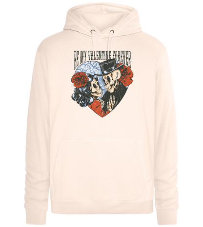 Be My Valentine Forever Design - Premium unisex hoodie_LIGHT PEACH ROSE_front