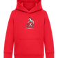 Unicorn On Bicycle Design - Comfort Kids Hoodie_BRIGHT RED_front