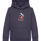 Unicorn On Bicycle Design - Comfort Kids Hoodie_FRENCH NAVY_front