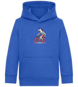 Unicorn On Bicycle Design - Comfort Kids Hoodie