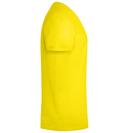 Seagull Seeking for Drama Design - Premium men's t-shirt_YELLOW_right