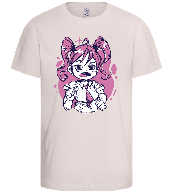 Pink Tie Design - Basic kids t-shirt_LIGHT PINK_front