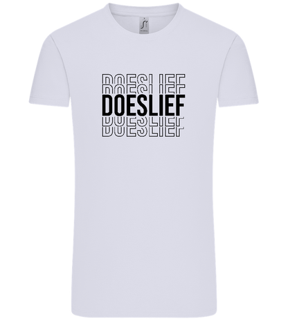 Doeslief Tekst Design - Comfort Unisex T-Shirt_LILAK_front