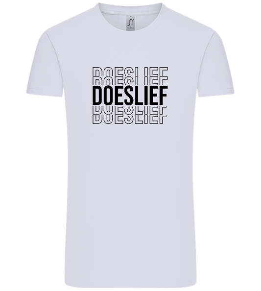Doeslief Tekst Design - Comfort Unisex T-Shirt_LILAK_front