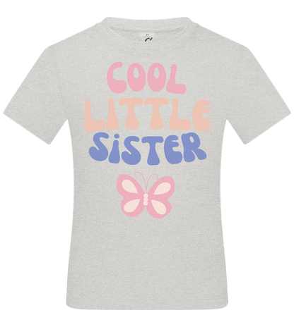 Cool Little Sister Pastel Butterfly Design - Basic kids t-shirt_VIBRANT WHITE_front