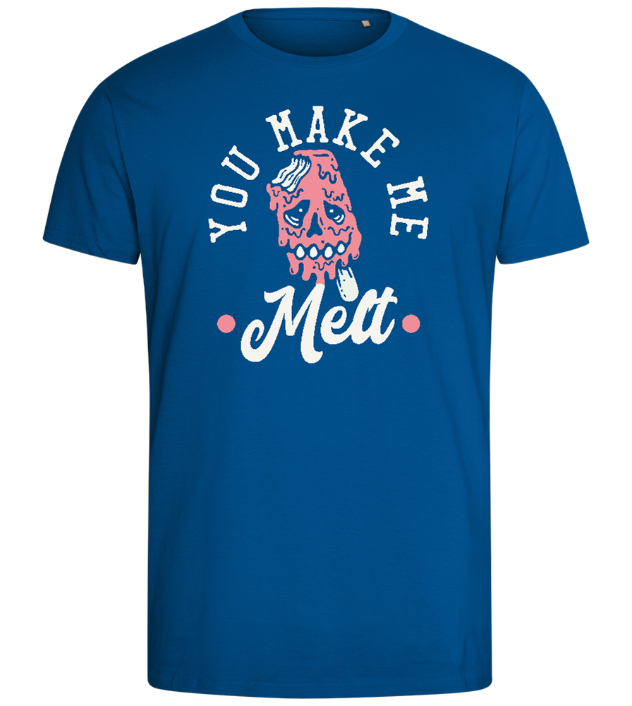 You Make Me Melt Ice Cream Design - Comfort men's fitted t-shirt_ROYAL_front