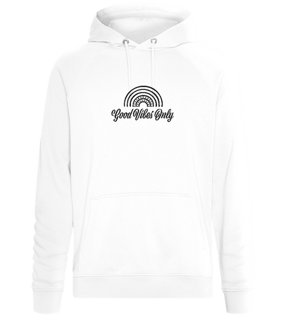 Good Vibes Only Rainbow Design - Comfort unisex hoodie_WHITE_front