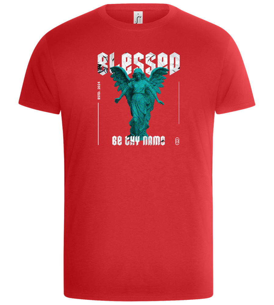 Blessed By An Angel Design - Basic Unisex T-Shirt_RED_front