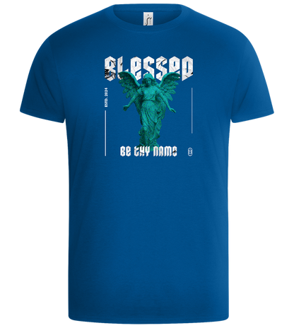 Blessed By An Angel Design - Basic Unisex T-Shirt_ROYAL_front