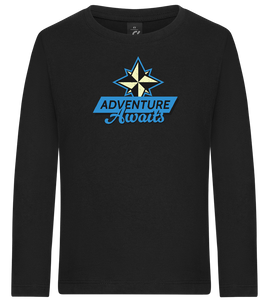 Adventure Awaits Design - Premium kids long sleeve t-shirt