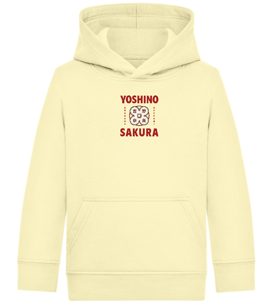 Yoshino Sakura Design - Comfort Kids Hoodie_AMARELO CLARO_front