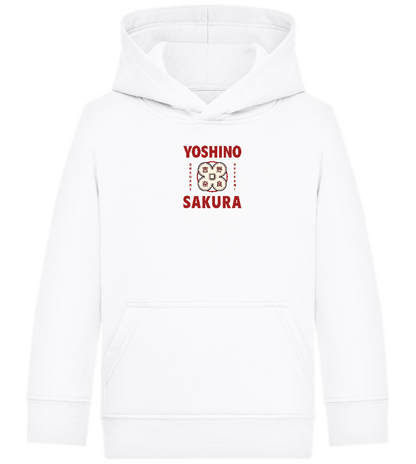 Yoshino Sakura Design - Comfort Kids Hoodie_WHITE_front