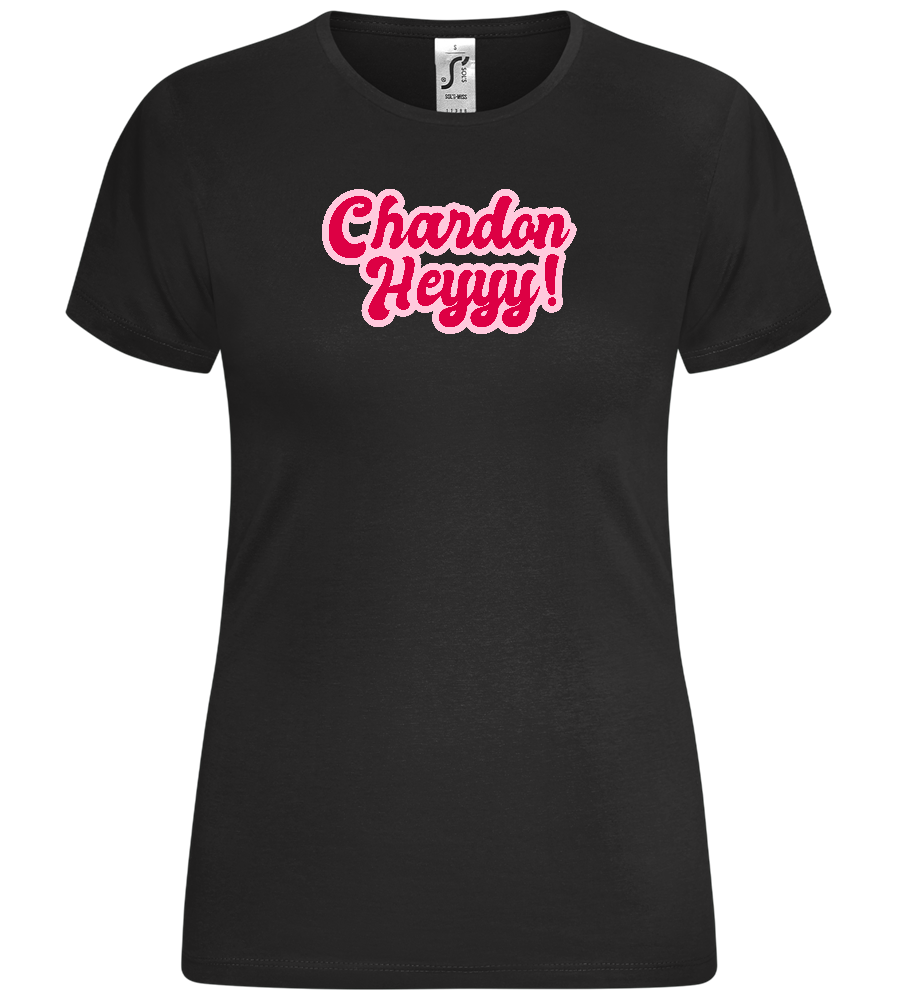 Chardon-heyyy Design - Comfort women's t-shirt_DEEP BLACK_front