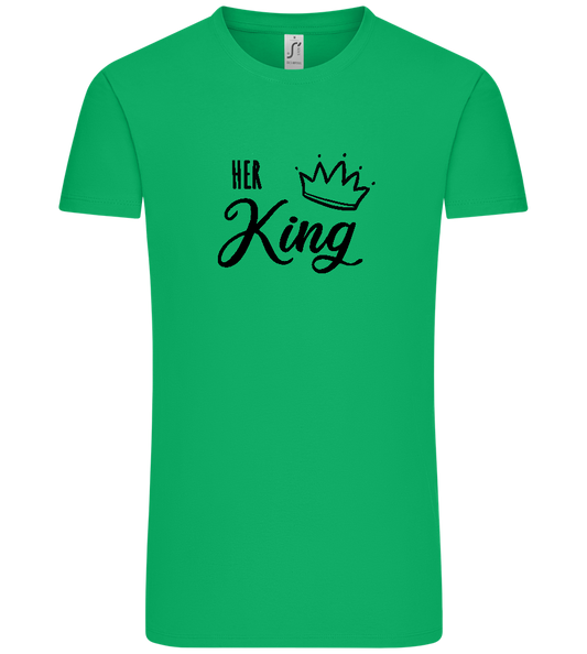 Im Her King design - Premium men's t-shirt_MEADOW GREEN_front