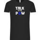 Talk to the Paw Design - Comfort Unisex T-Shirt_DEEP BLACK_front