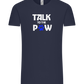 Talk to the Paw Design - Comfort Unisex T-Shirt_FRENCH NAVY_front