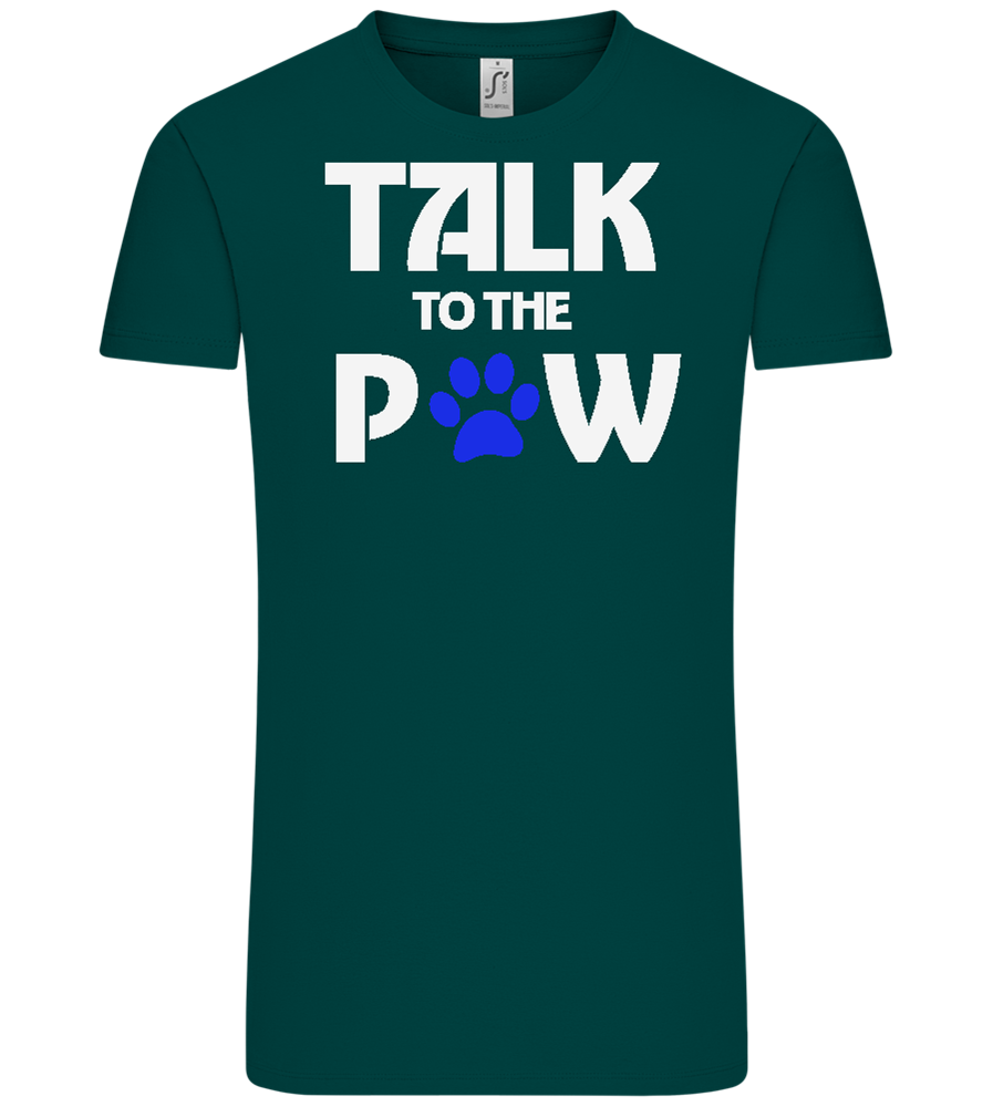 Talk to the Paw Design - Comfort Unisex T-Shirt_GREEN EMPIRE_front