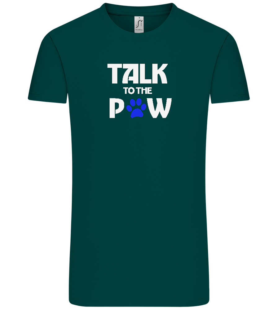 Talk to the Paw Design - Comfort Unisex T-Shirt_GREEN EMPIRE_front