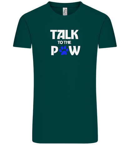 Talk to the Paw Design - Comfort Unisex T-Shirt_GREEN EMPIRE_front