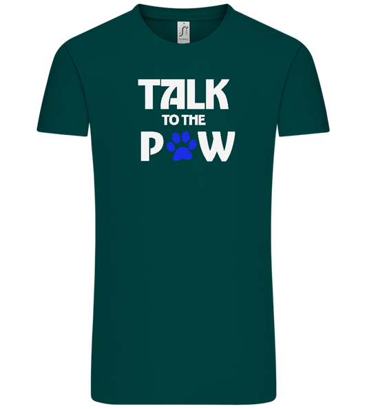 Talk to the Paw Design - Comfort Unisex T-Shirt_GREEN EMPIRE_front