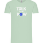 Talk to the Paw Design - Comfort Unisex T-Shirt_ICE GREEN_front