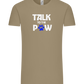 Talk to the Paw Design - Comfort Unisex T-Shirt_KHAKI_front