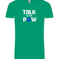 Talk to the Paw Design - Comfort Unisex T-Shirt_SPRING GREEN_front