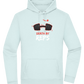 Death By Reps Barbell Design - Premium Essential Unisex Hoodie_ARCTIC BLUE_front