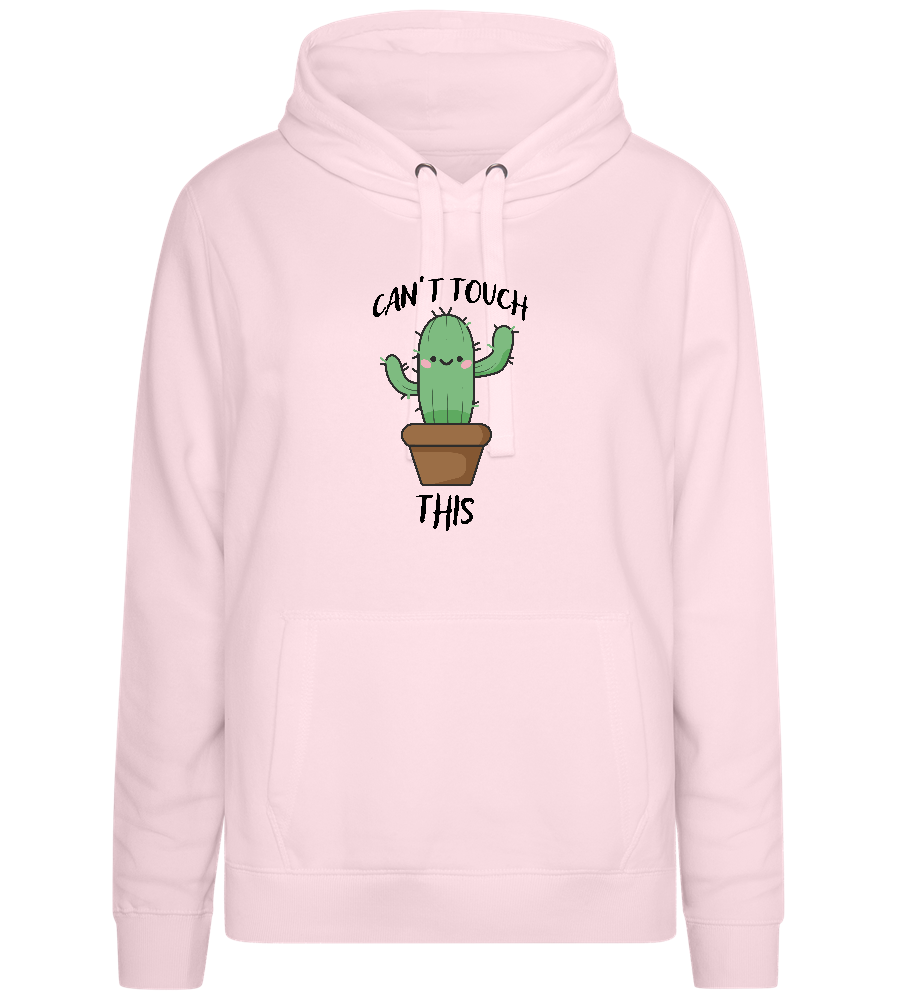 Untouchable Cactus Design - Premium women's hoodie_LIGHT PEACH ROSE_front