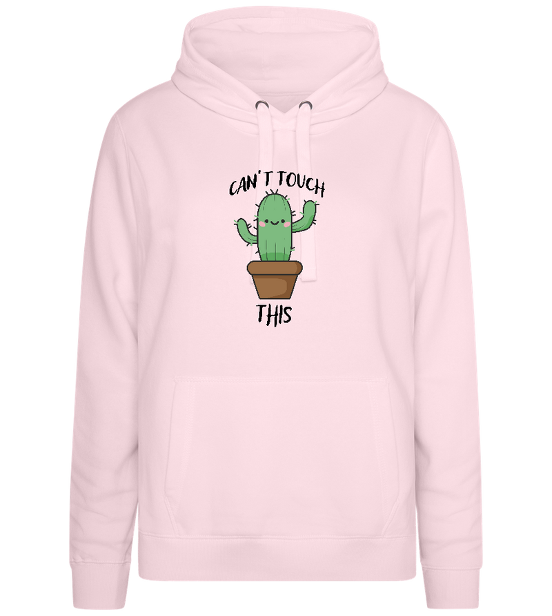 Untouchable Cactus Design - Premium women's hoodie_LIGHT PEACH ROSE_front