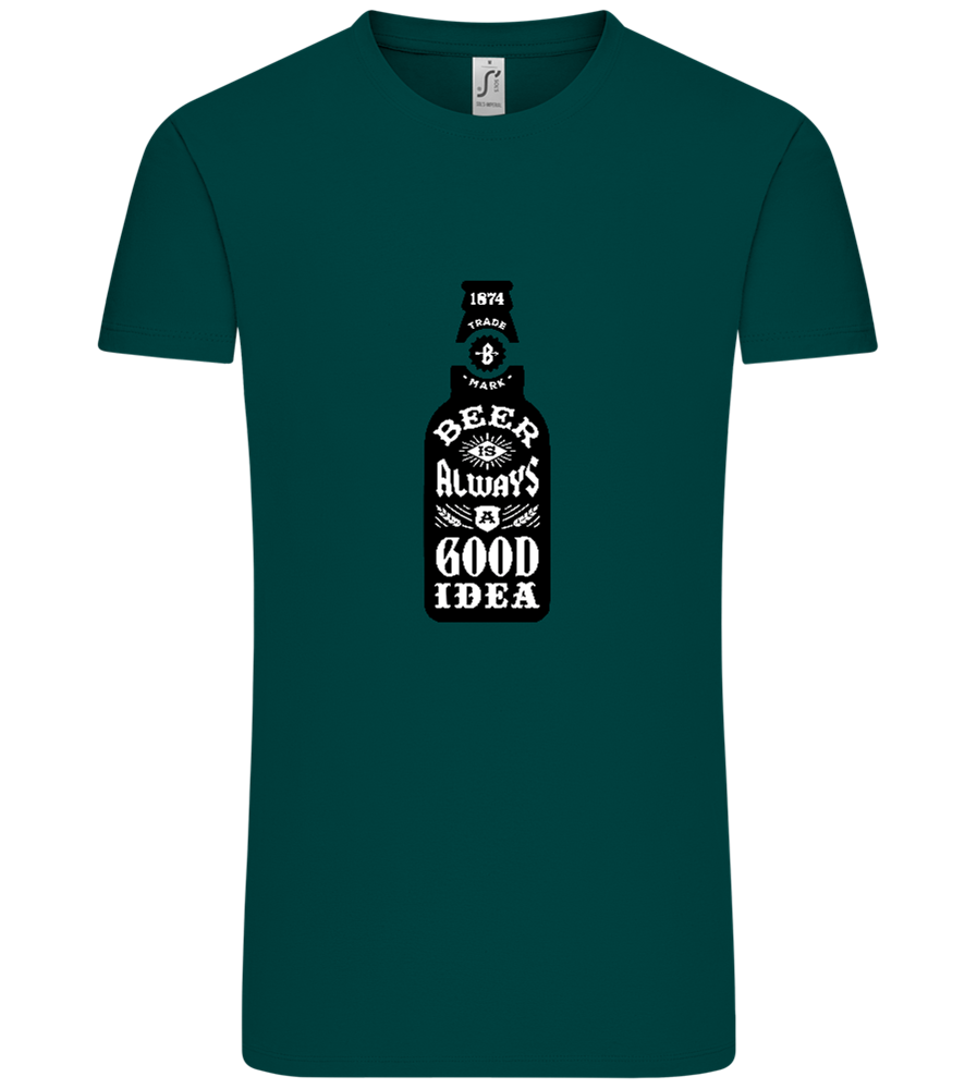 Beer Good Idea Design - Comfort Unisex T-Shirt_GREEN EMPIRE_front