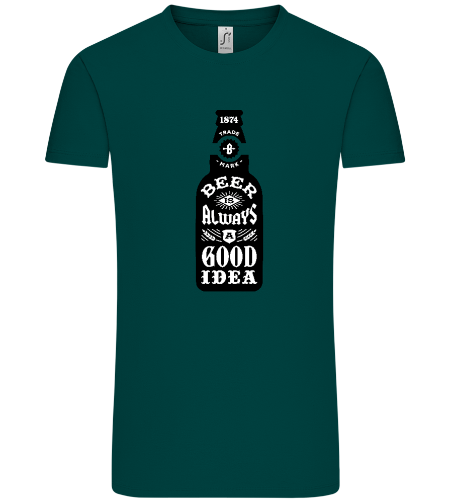 Beer Good Idea Design - Comfort Unisex T-Shirt_GREEN EMPIRE_front