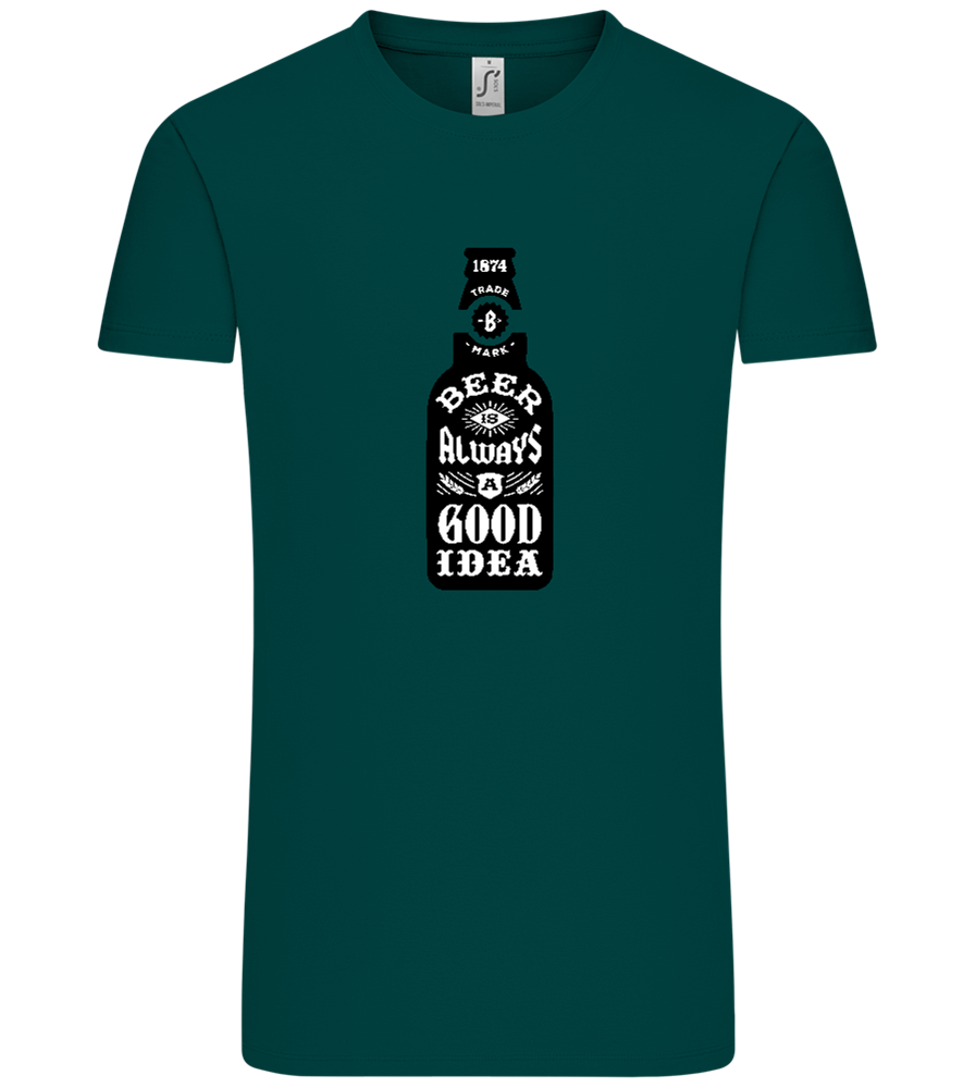 Beer Good Idea Design - Comfort Unisex T-Shirt_GREEN EMPIRE_front