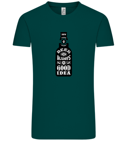 Beer Good Idea Design - Comfort Unisex T-Shirt_GREEN EMPIRE_front