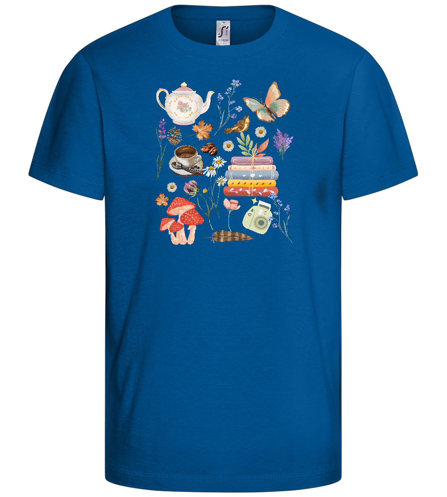 Autumn Vibes Design - Basic kids t-shirt_ROYAL_front