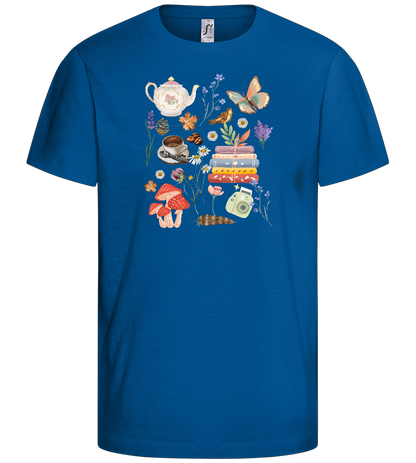 Autumn Vibes Design - Basic kids t-shirt_ROYAL_front