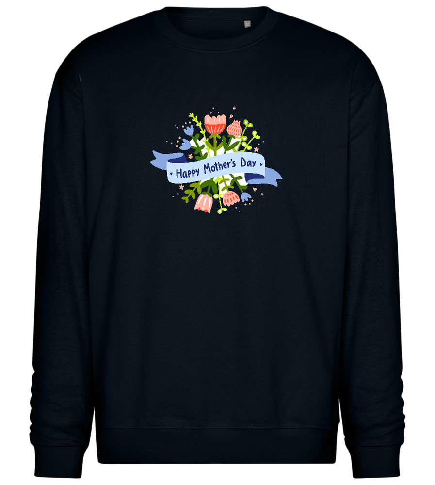 Mother's Day Flowers Design - Comfort Essential Unisex Sweater_BLACK_front