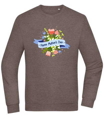 Mother's Day Flowers Design - Comfort Essential Unisex Sweater_CHARCOAL CHIN_front