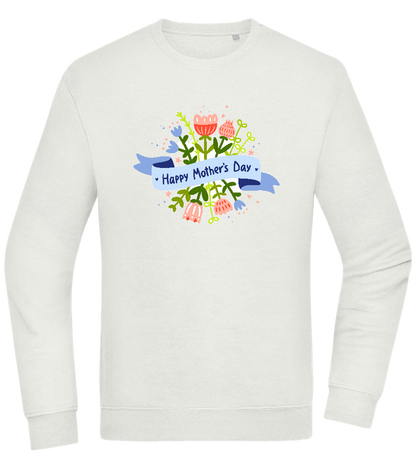 Mother's Day Flowers Design - Comfort Essential Unisex Sweater_CREAMY GREEN_front