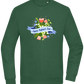 Mother's Day Flowers Design - Comfort Essential Unisex Sweater_GREEN BOTTLE_front